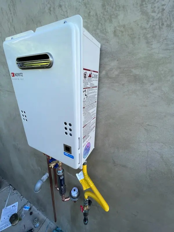 Tankless water heater installation for Starwood homes